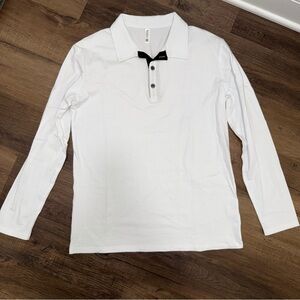 NWOT Nitagut Boutique Bought Men’s White Long Sleeve Collared Shirt